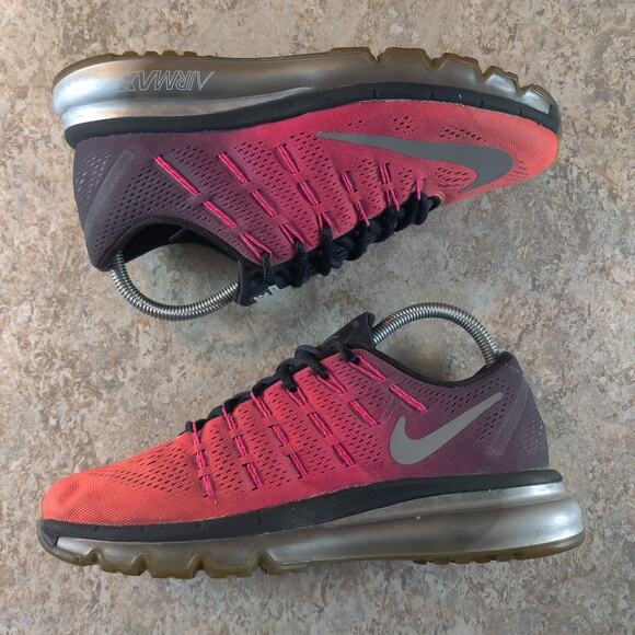 Nike Air Max Shoes Women's 8 Black Orange Pink Silver Cute Ombre Gym Running Gym - Picture 5 of 10